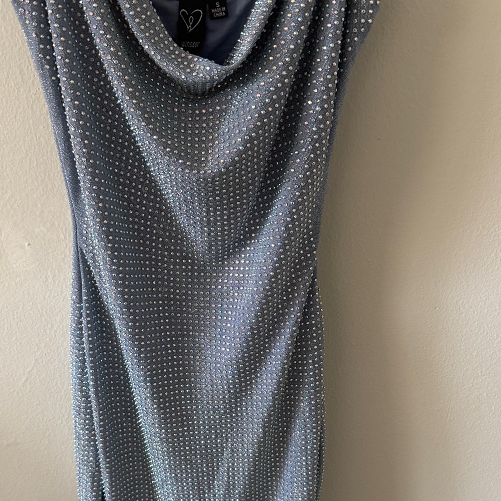 Windsor Blue and White Polka Dot Dress - Picture 2 of 3